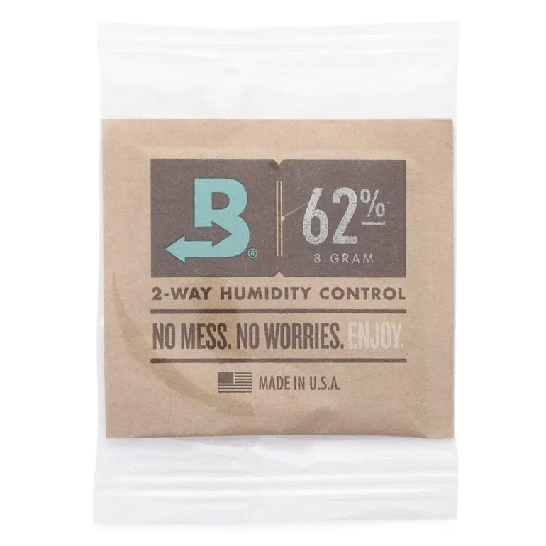 100 Individually Wrapped 8g Boveda 62% Pack