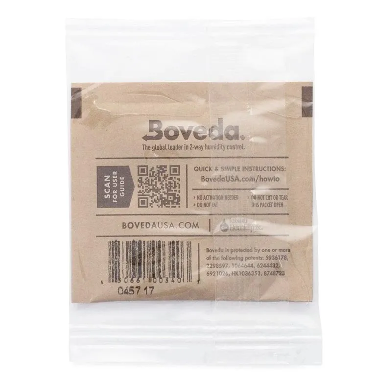 100 Individually Wrapped 8g Boveda 62% Pack