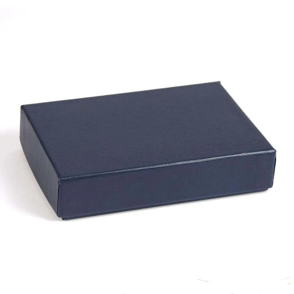 113 x 78 x 27mm Quality Gift Box - Textured Blue - Pack of 6