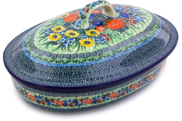 14" Baker with Cover - Splendid Meadow