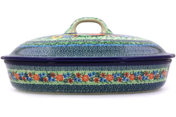 14" Baker with Cover - Splendid Meadow