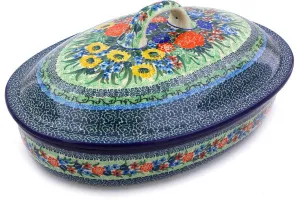 14" Baker with Cover - Splendid Meadow