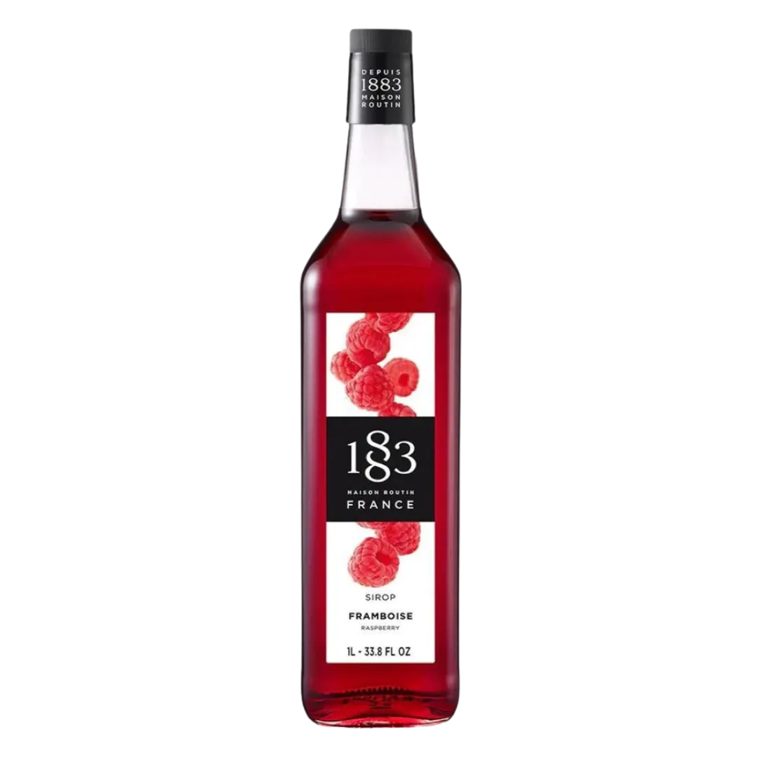 1883 Raspberry Syrup 1L Glass Bottle
