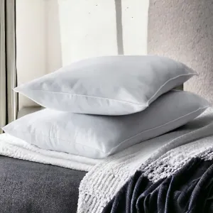 2 Pack Anti Allergy Back Sleeper Pillows Medium Density