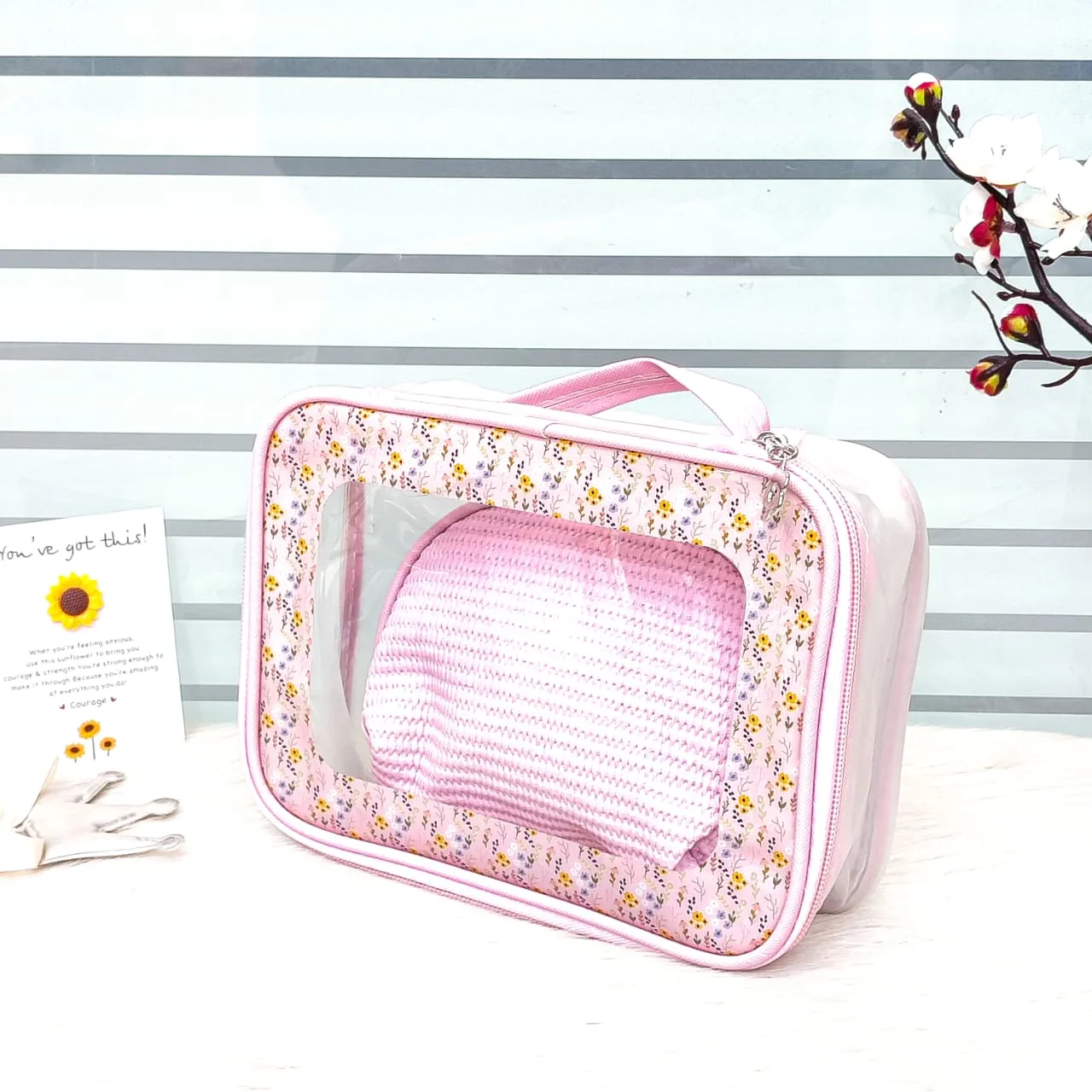 2 Pcs Makeup Organizer Bags Set