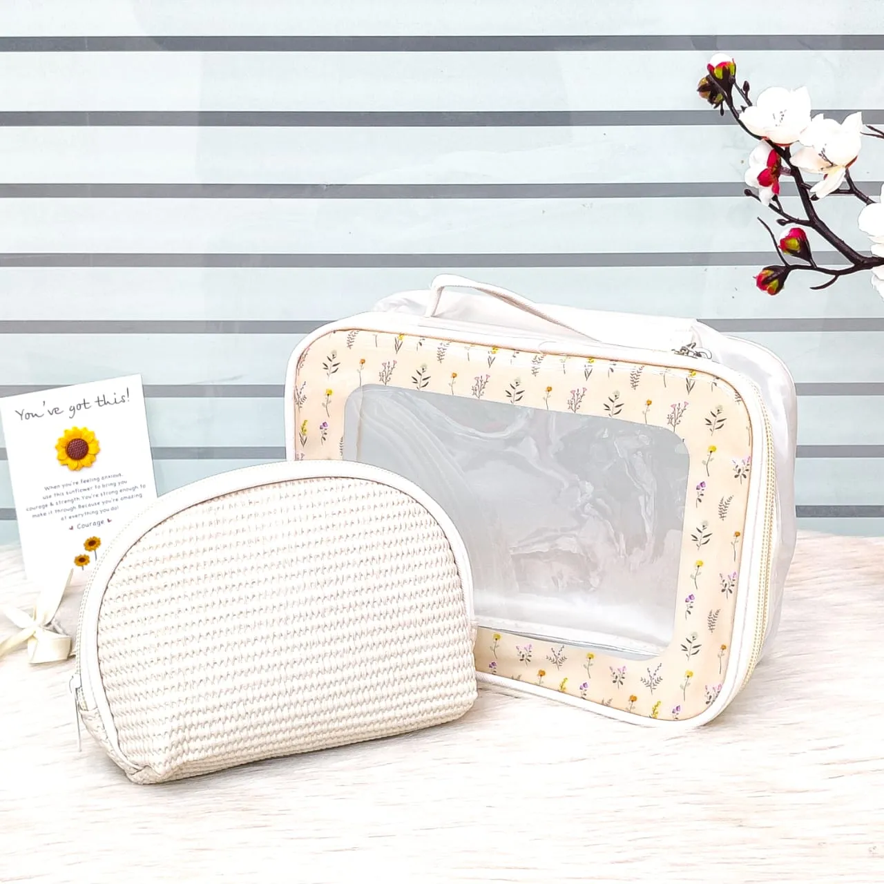 2 Pcs Makeup Organizer Bags Set