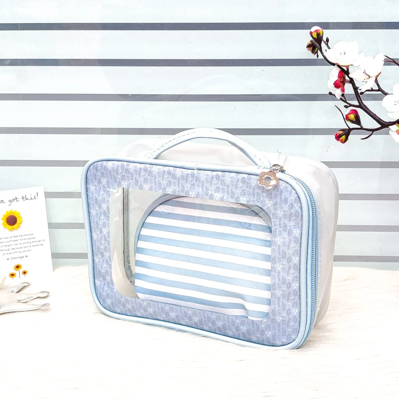 2 Pcs Makeup Organizer Bags Set