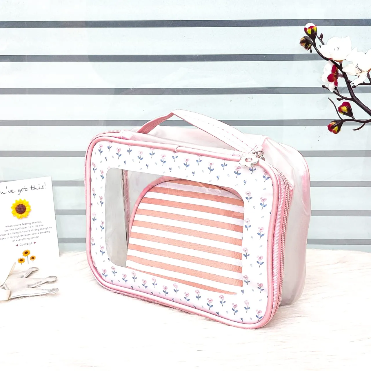 2 Pcs Makeup Organizer Bags Set
