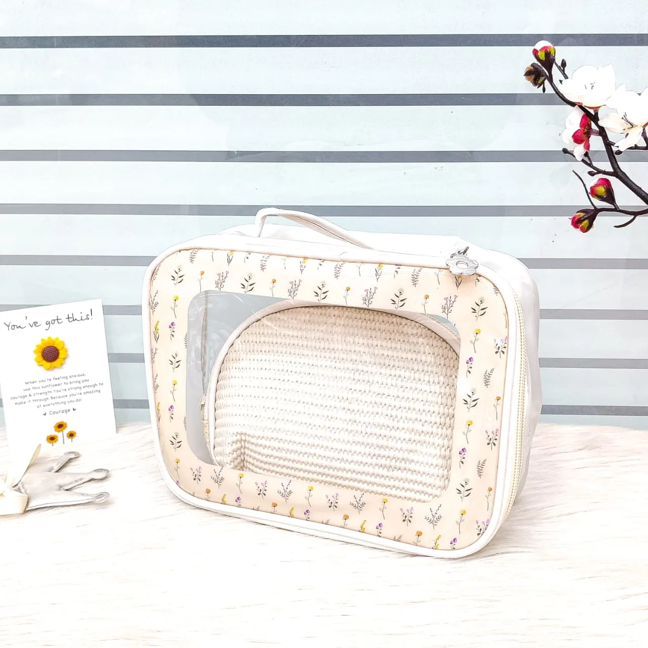 2 Pcs Makeup Organizer Bags Set