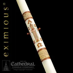 3-1/2" x 60" Luke 24 Eximious Paschal Candle