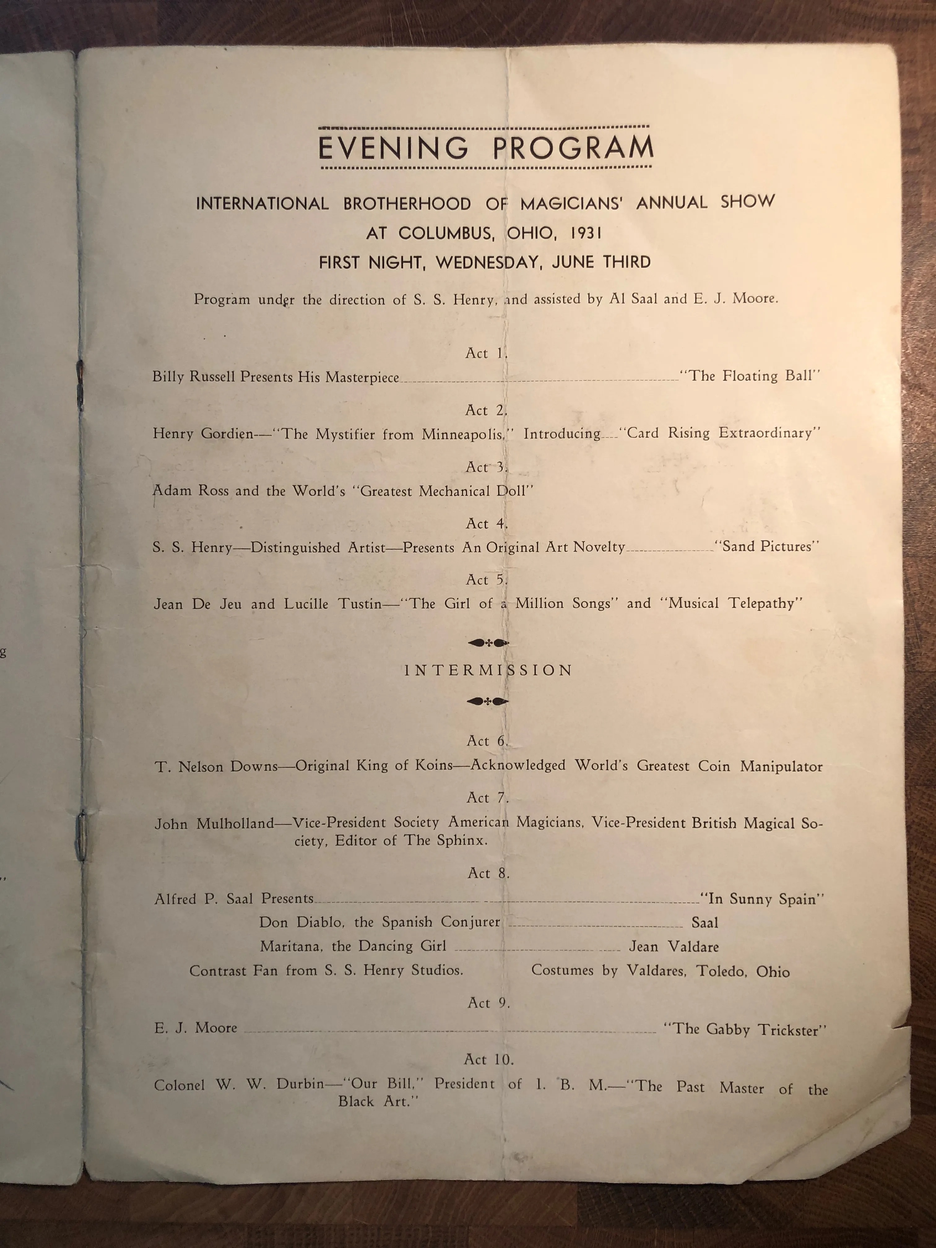 4 Magic Programs/Advertisement Pieces