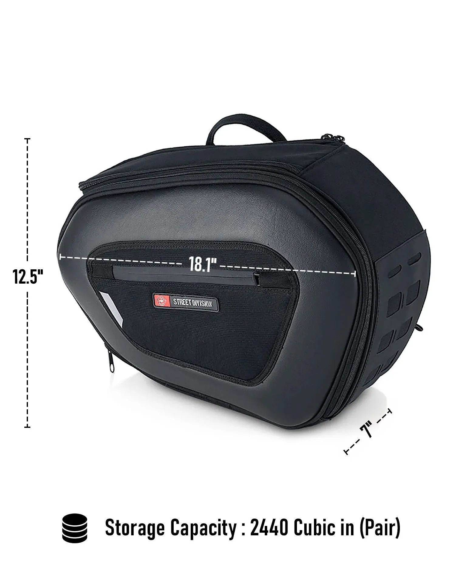 40L - Momentum Extra Large Expandable Yamaha MT-09 Saddlebags