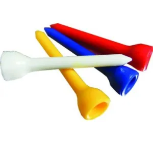 50MM (20 PCS) PLASTIC TEES MIXED COLOURS