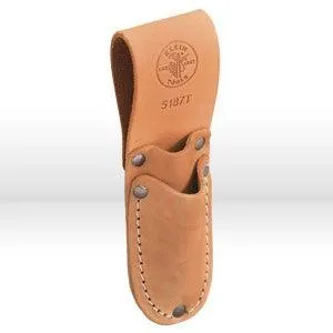 5187T Klein Tools Tool Holder,Tunnel loop for belts up to 2-1/4",Size 2"x 7-1/4",Leather,Tan