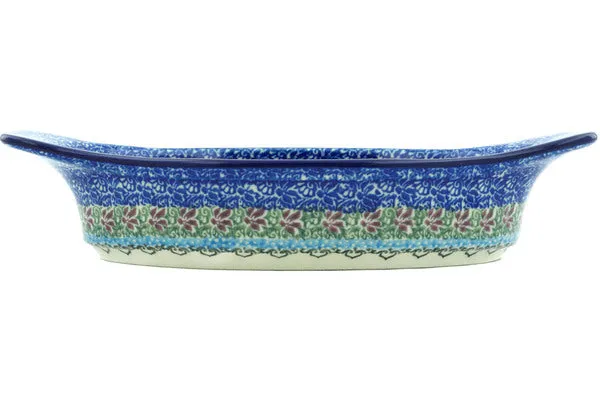 9" Oval Baker with Handles - Splendid Meadow