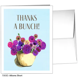 Alliums Short, Greeting Card (7303D)