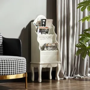 American Country Wooden Magazine and Book Storage Shelf