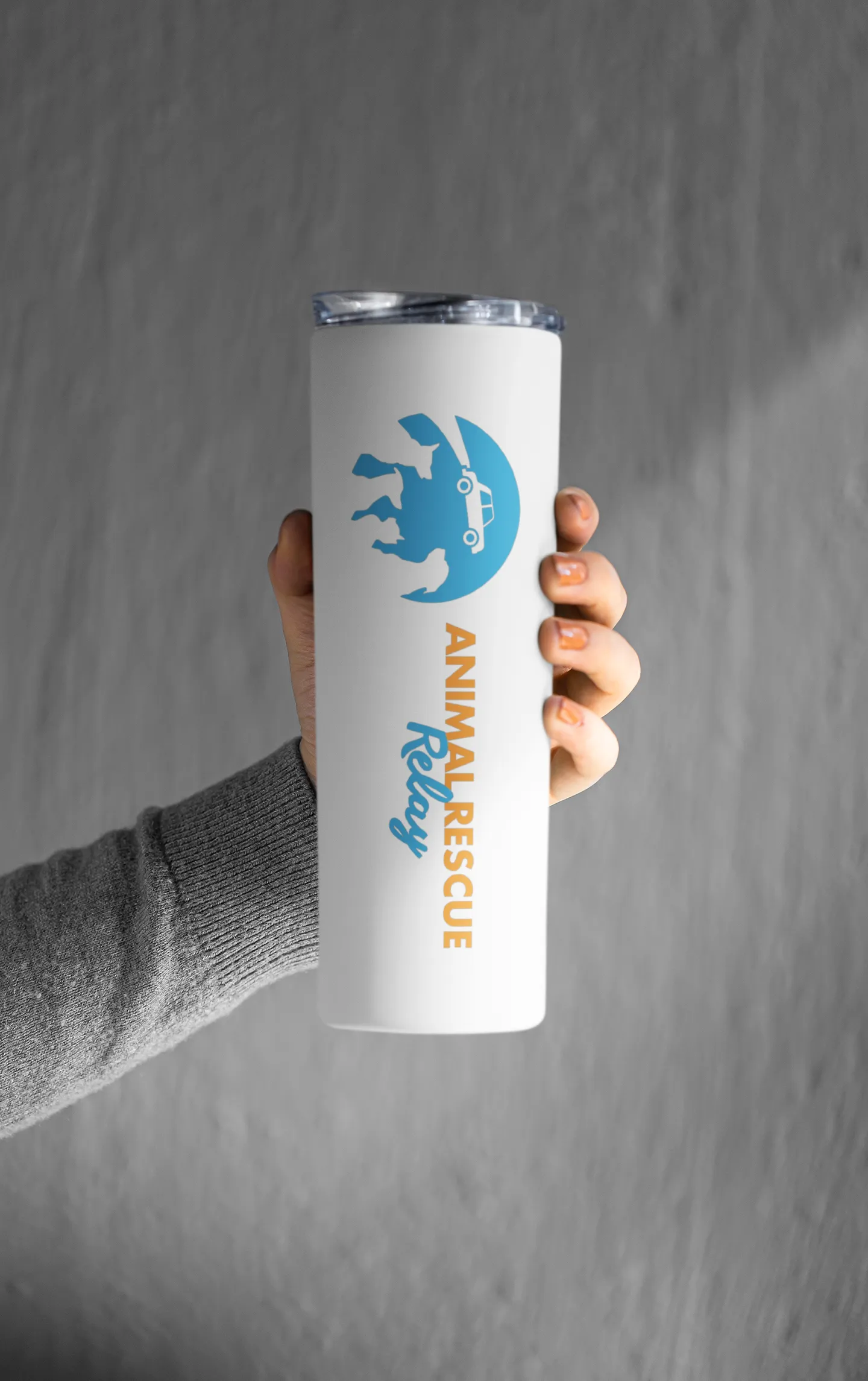 Animal Rescue Relay 20 oz Skinny Tumbler and Straw