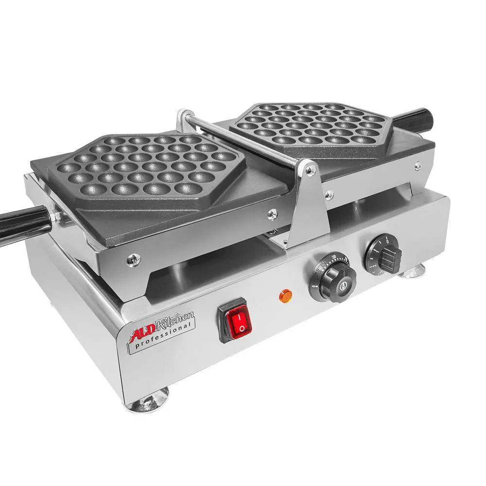 AP-113 Bubble Waffle Maker Machine | Swing Type Bubble Waffle Iron | Improved Manual Thermostat | Nonstick Coating
