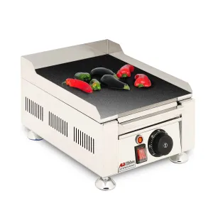 AP-429 Flat Top Griddle | Teppanyaki Grill with Nonstick Coating | Manual | Scapula Included