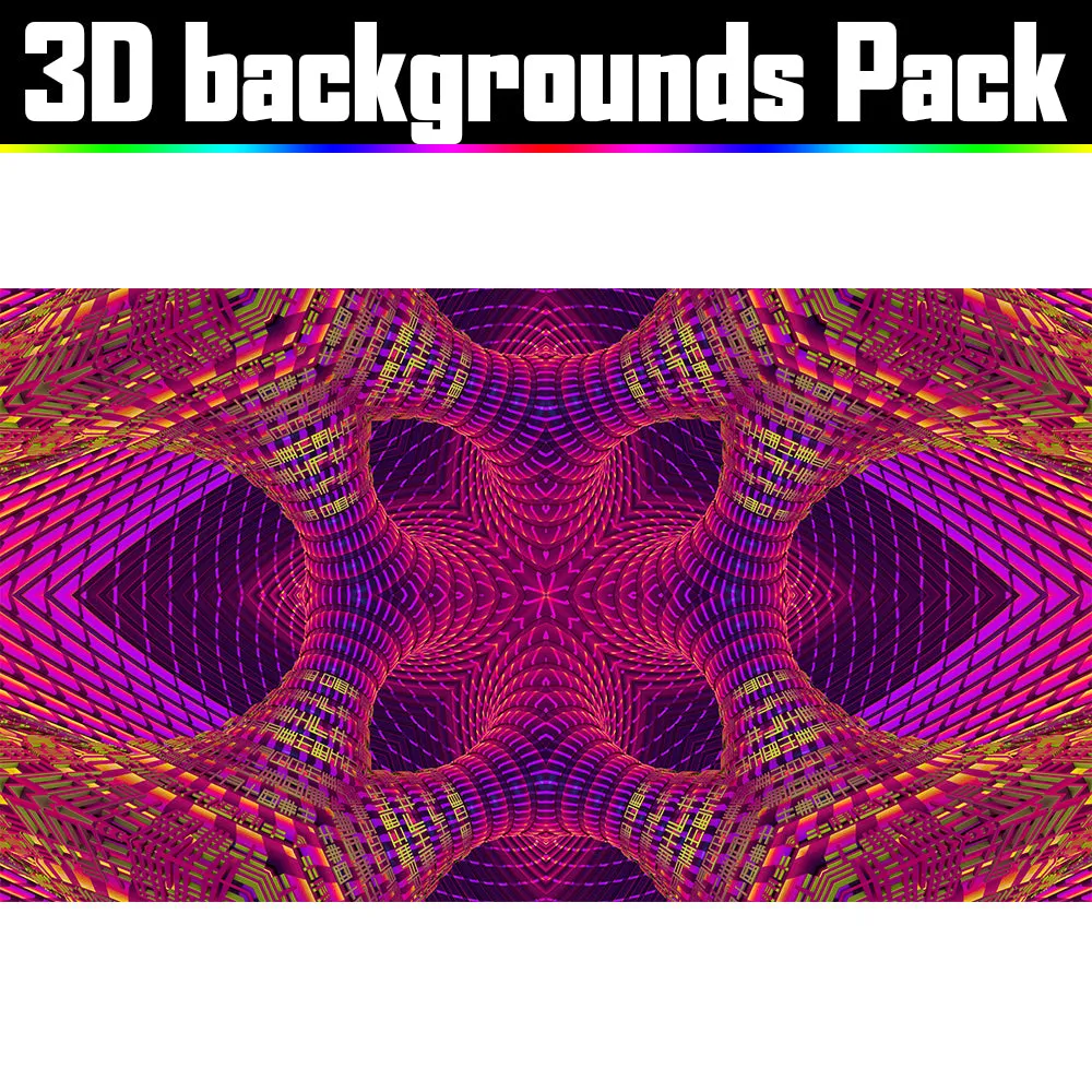 Backgrounds Asset Pack - Psychedelic Art Graphic Assets