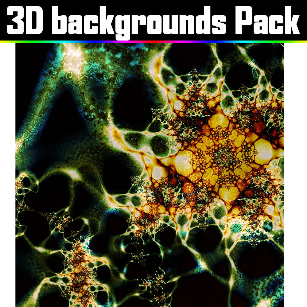 Backgrounds Asset Pack - Psychedelic Art Graphic Assets