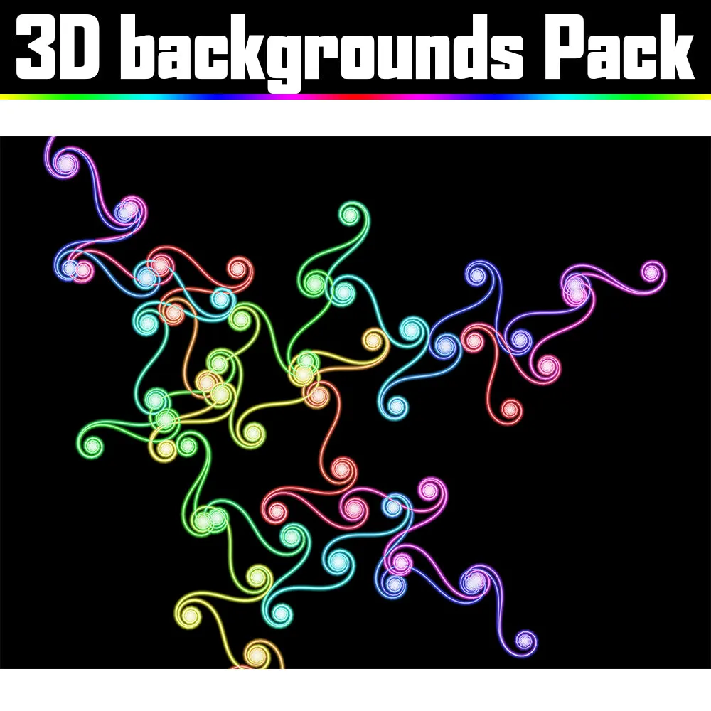 Backgrounds Asset Pack - Psychedelic Art Graphic Assets