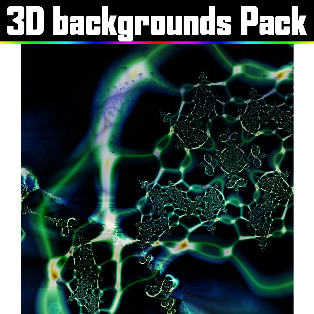 Backgrounds Asset Pack - Psychedelic Art Graphic Assets