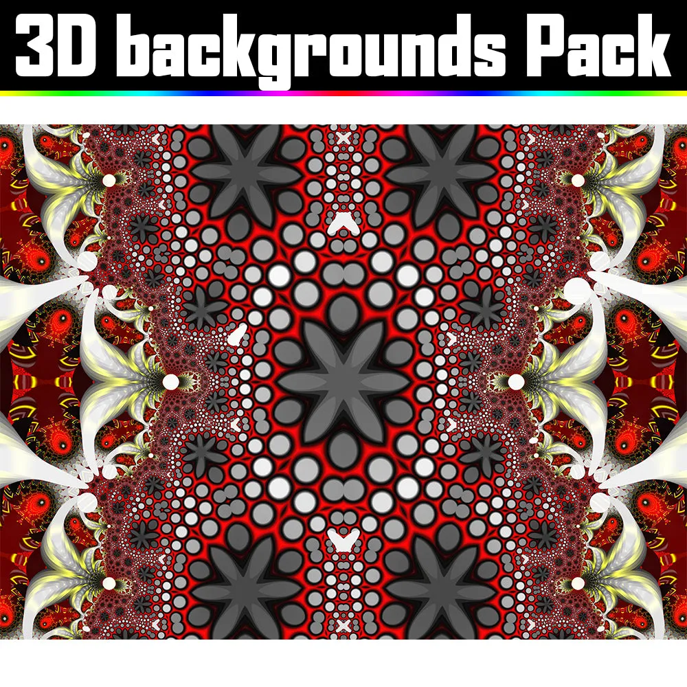 Backgrounds Asset Pack - Psychedelic Art Graphic Assets