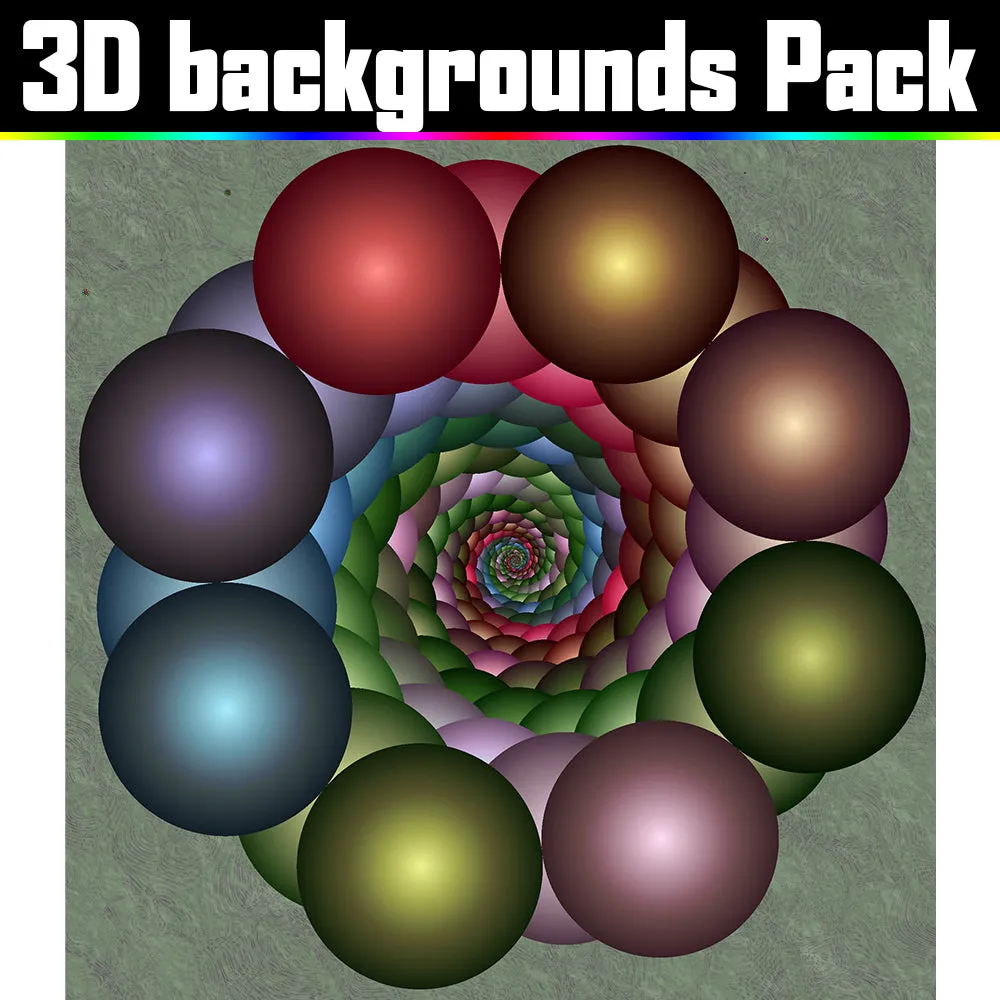 Backgrounds Asset Pack - Psychedelic Art Graphic Assets