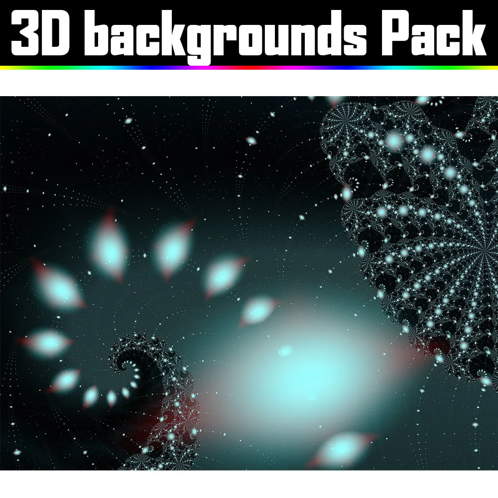 Backgrounds Asset Pack - Psychedelic Art Graphic Assets