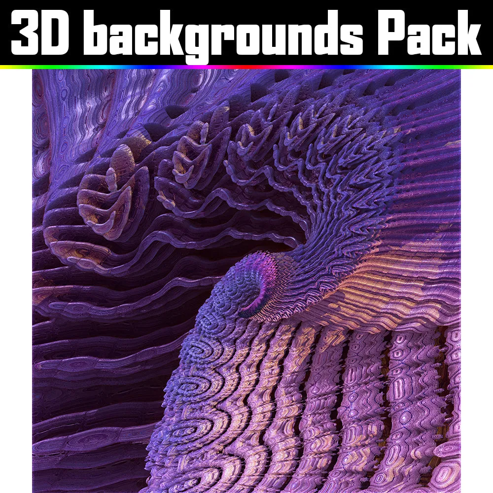 Backgrounds Asset Pack - Psychedelic Art Graphic Assets