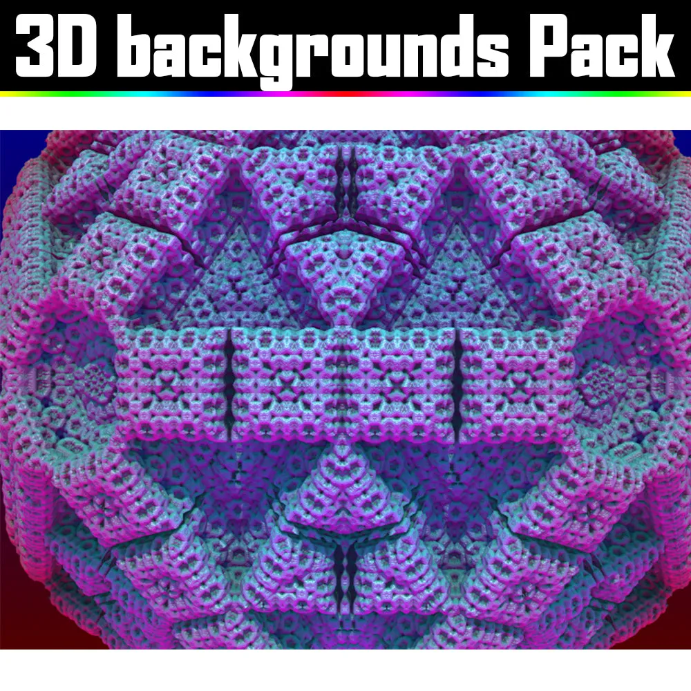 Backgrounds Asset Pack - Psychedelic Art Graphic Assets