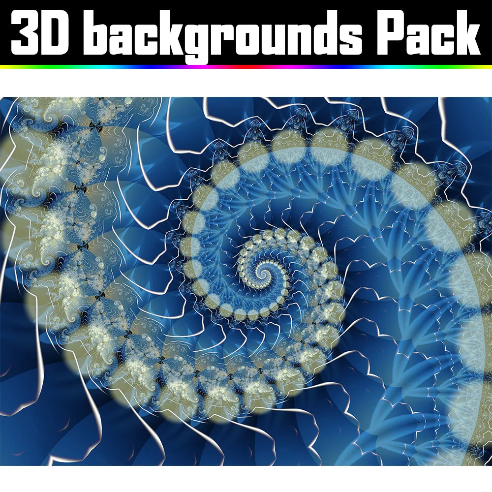 Backgrounds Asset Pack - Psychedelic Art Graphic Assets