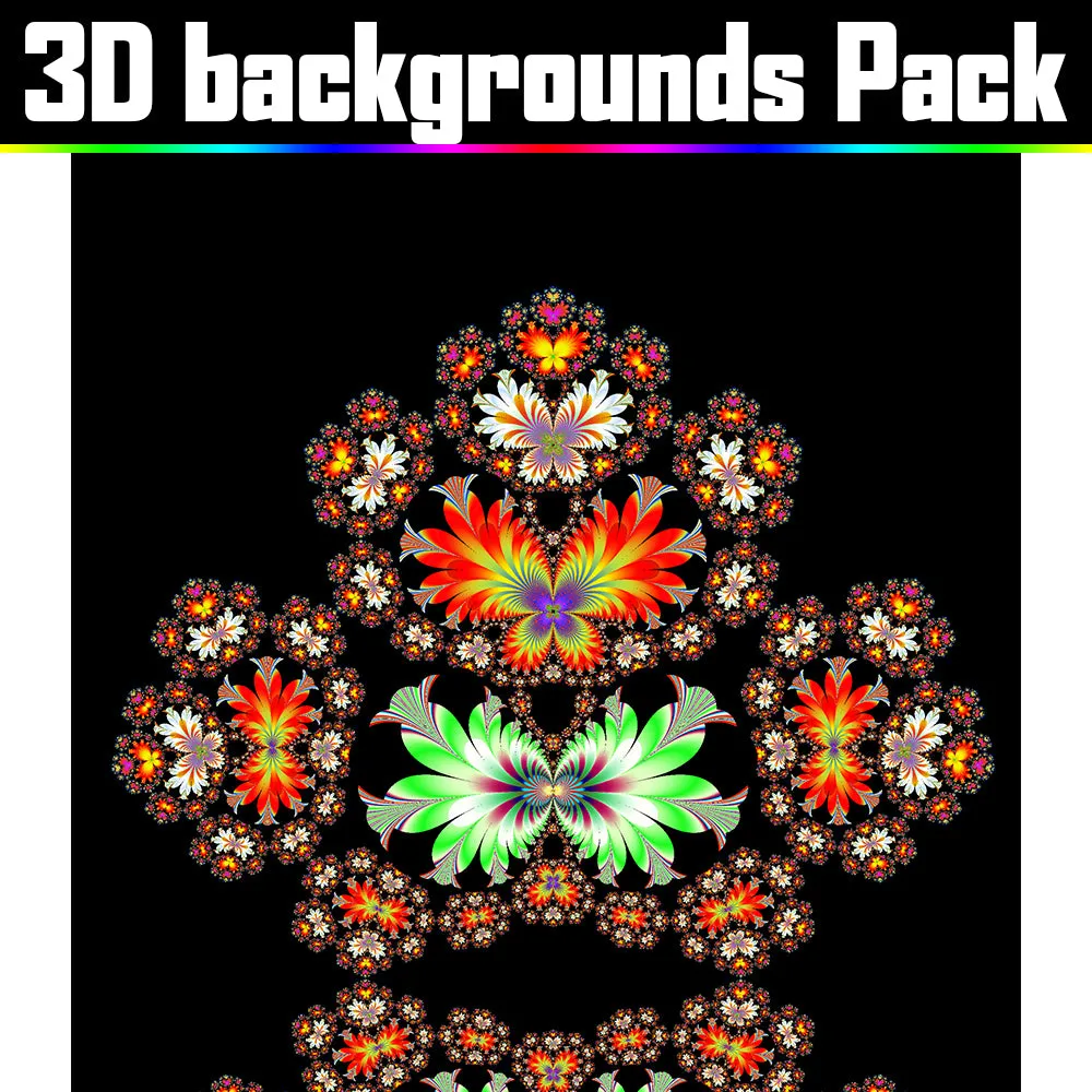 Backgrounds Asset Pack - Psychedelic Art Graphic Assets