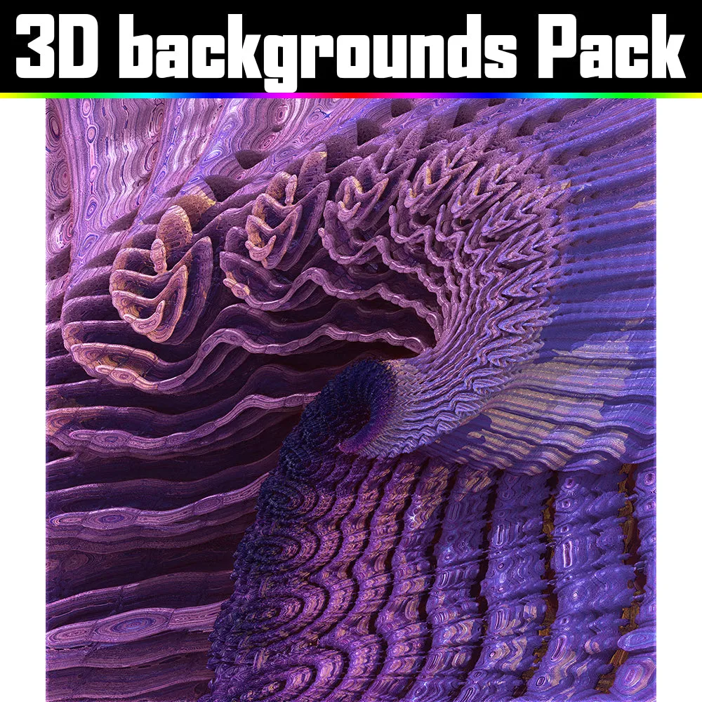Backgrounds Asset Pack - Psychedelic Art Graphic Assets