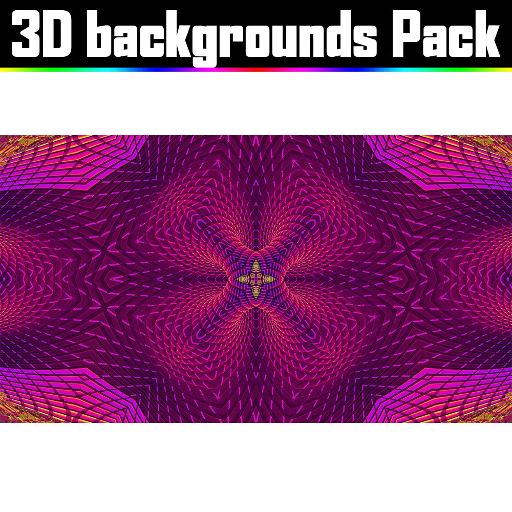Backgrounds Asset Pack - Psychedelic Art Graphic Assets