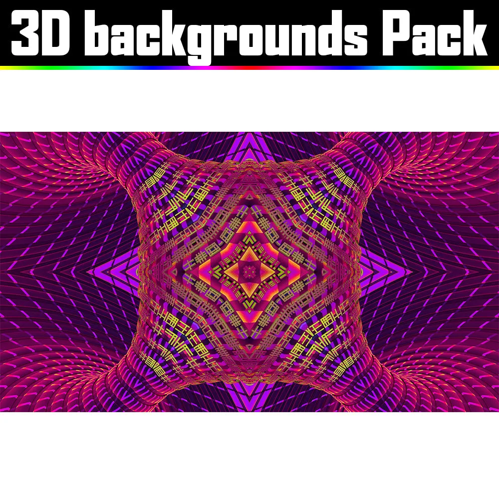 Backgrounds Asset Pack - Psychedelic Art Graphic Assets