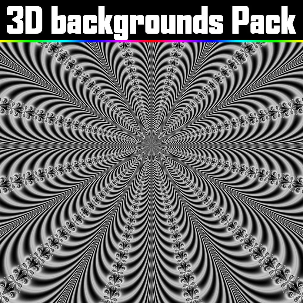 Backgrounds Asset Pack - Psychedelic Art Graphic Assets
