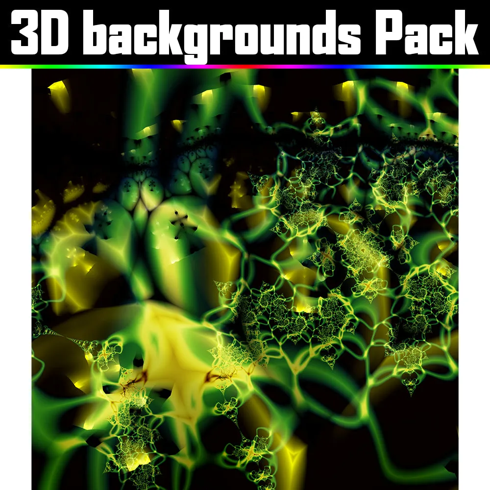 Backgrounds Asset Pack - Psychedelic Art Graphic Assets