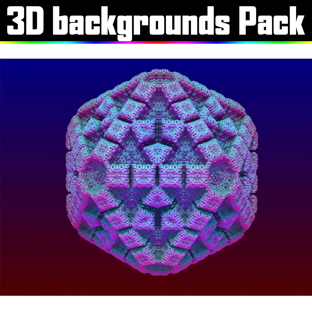 Backgrounds Asset Pack - Psychedelic Art Graphic Assets