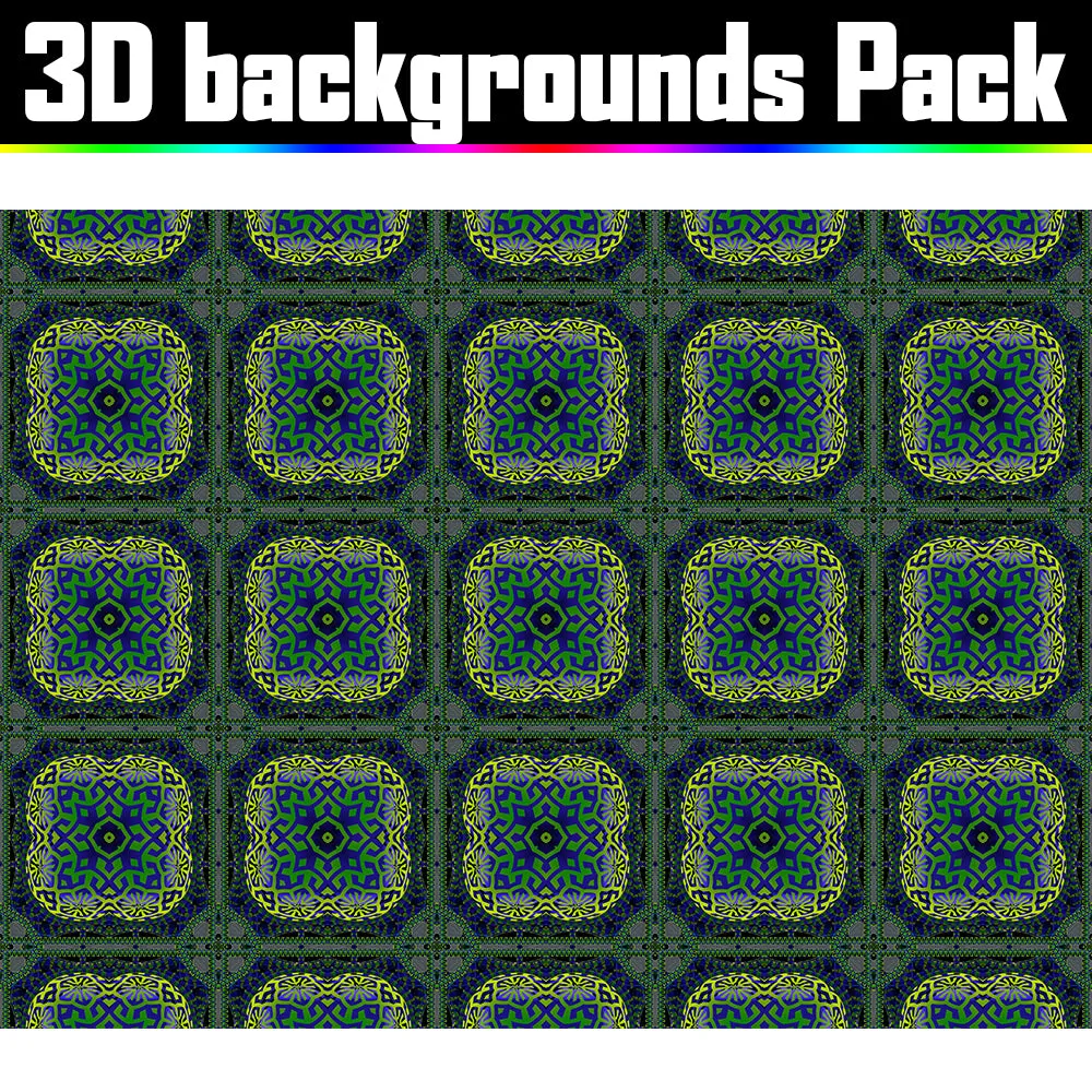 Backgrounds Asset Pack - Psychedelic Art Graphic Assets