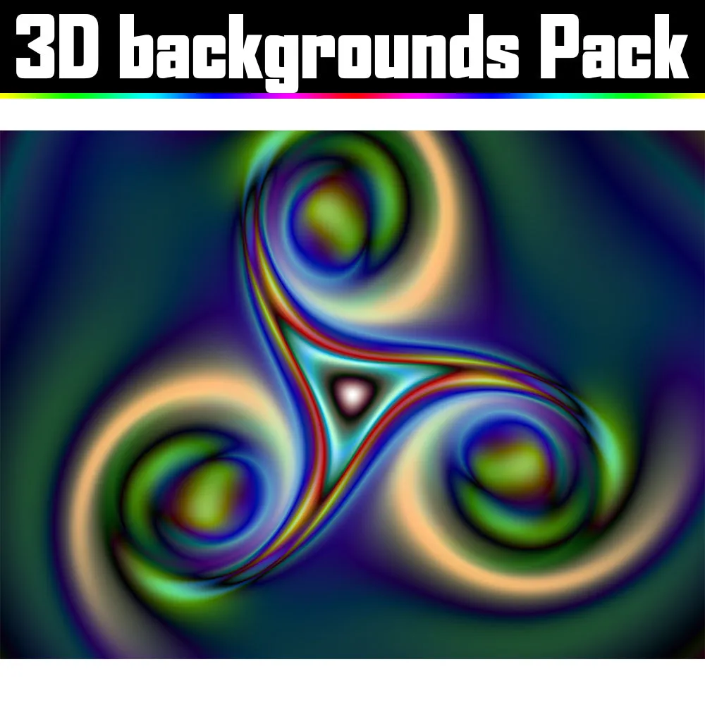Backgrounds Asset Pack - Psychedelic Art Graphic Assets
