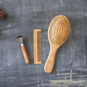 Bamboo Hair Brush Set | Natural Eco-Friendly Bamboo Brush