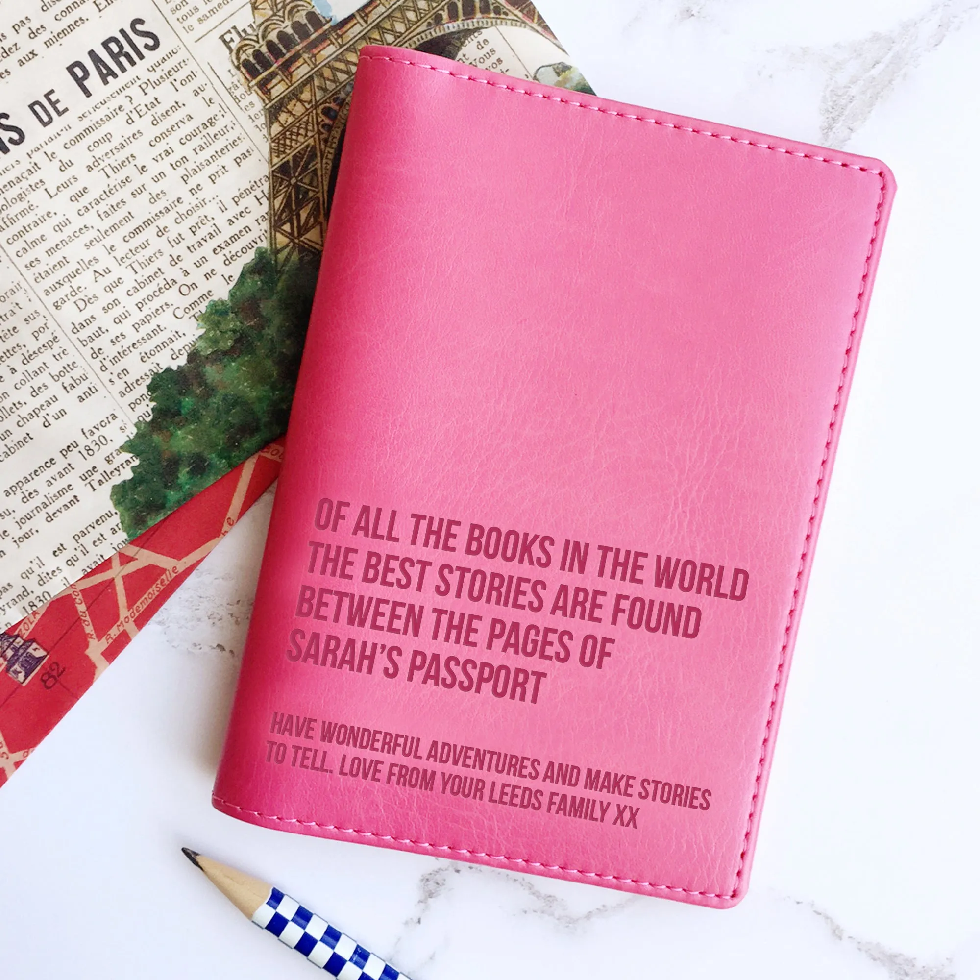 Best Stories Personalised Passport Holder