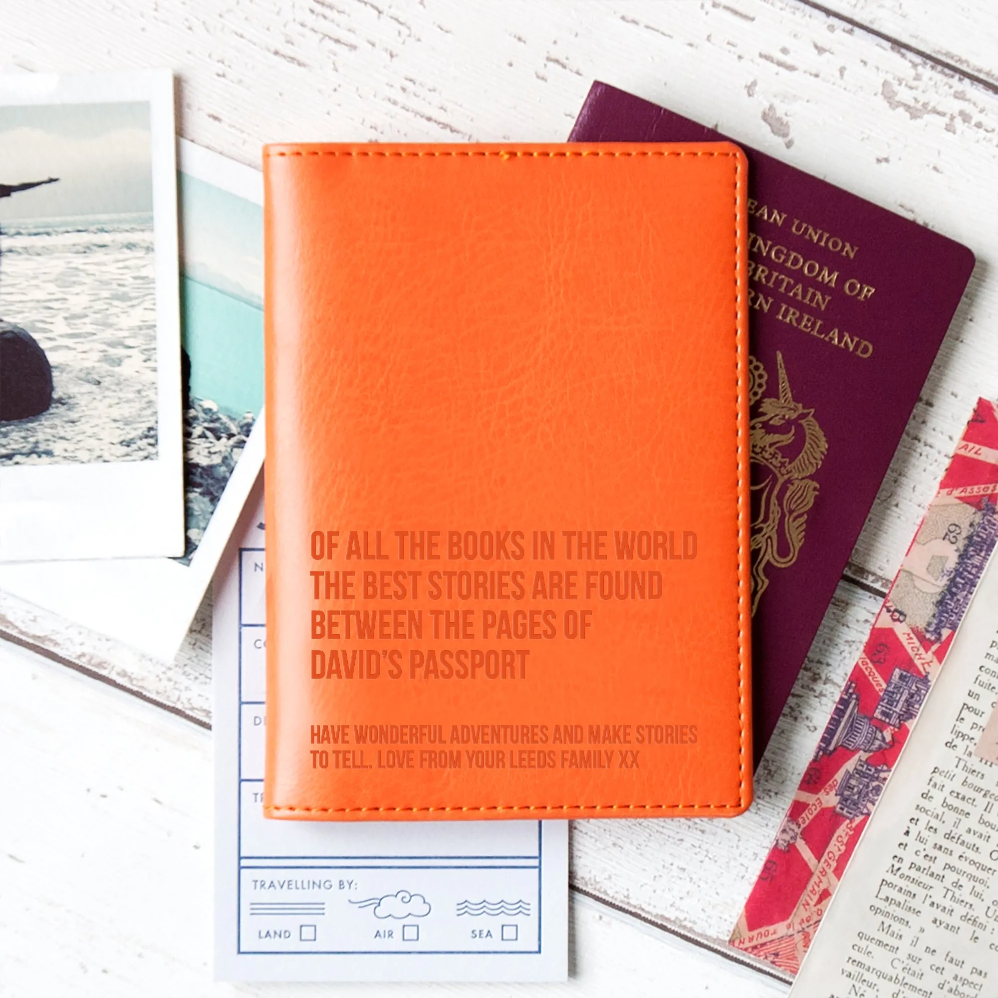 Best Stories Personalised Passport Holder