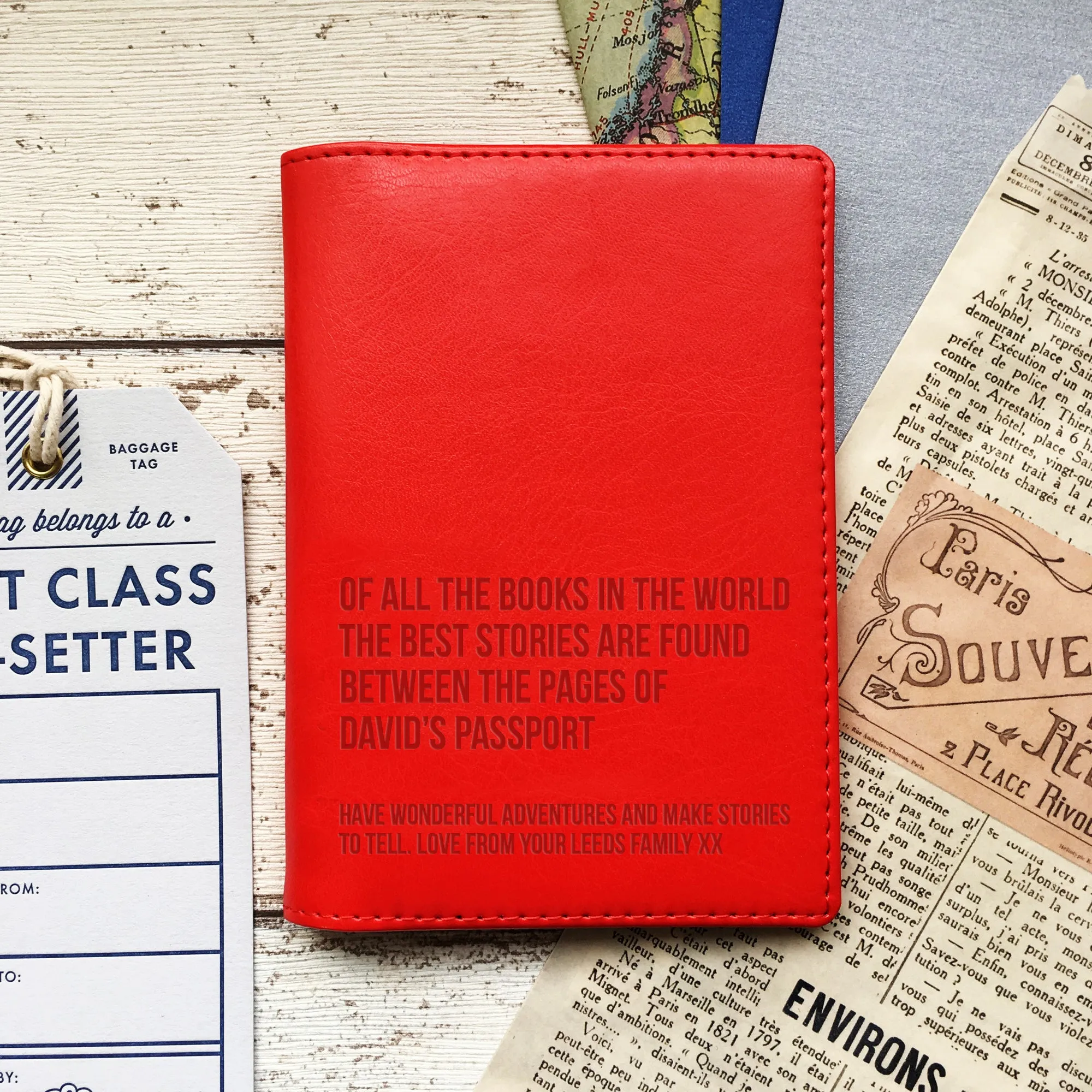 Best Stories Personalised Passport Holder
