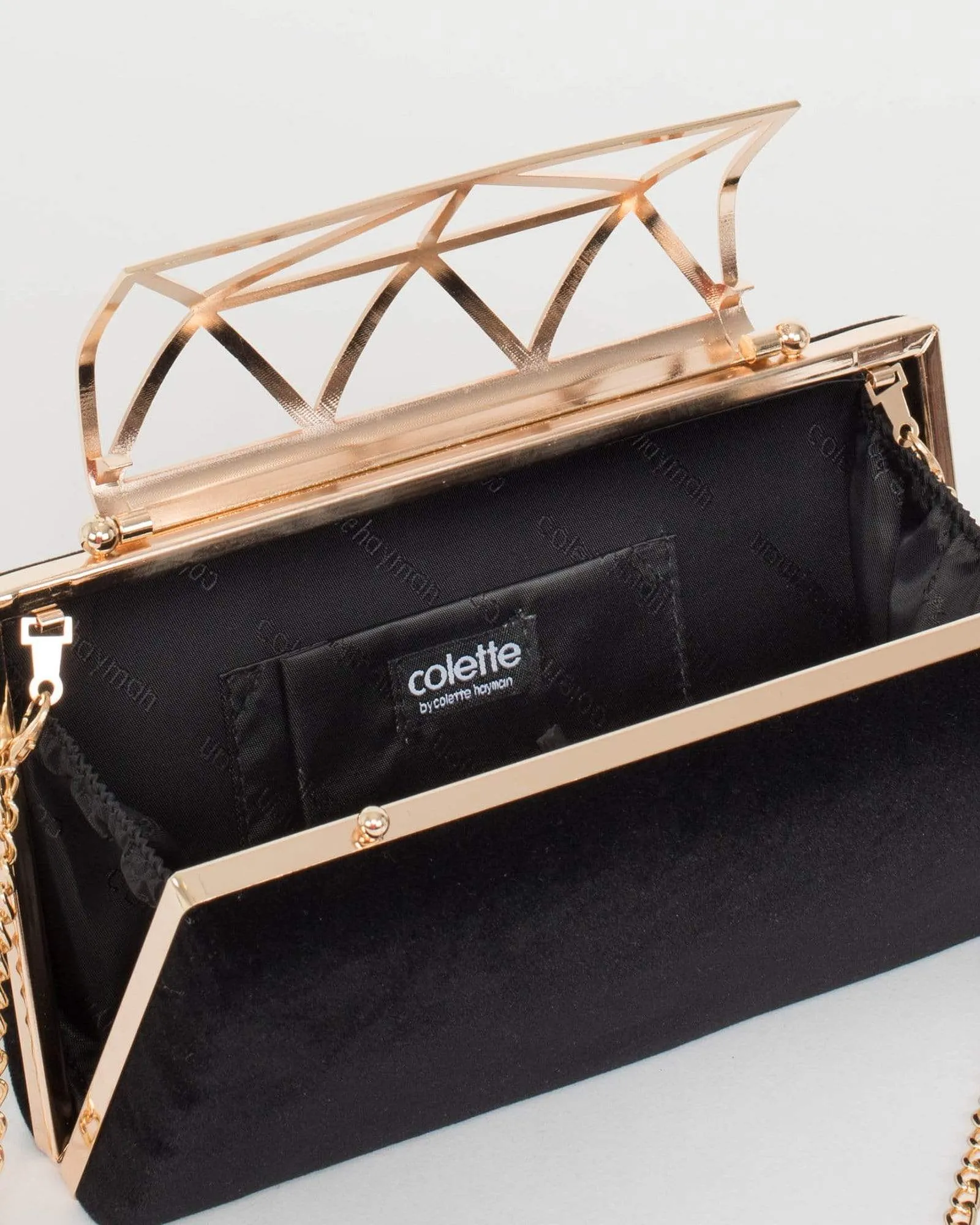 Black Gloria Evening Clutch Bag