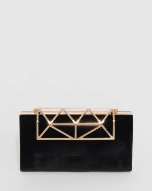 Black Gloria Evening Clutch Bag