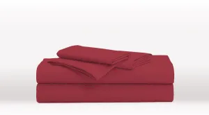 Burgundy Single Size Classic Sheet Set
